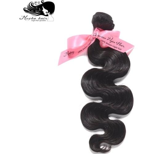 Mocha Hair 10A Malaysian Body Wave Hair 1 Bundle 10"-24" Natural Color 100% Human virgin Hair