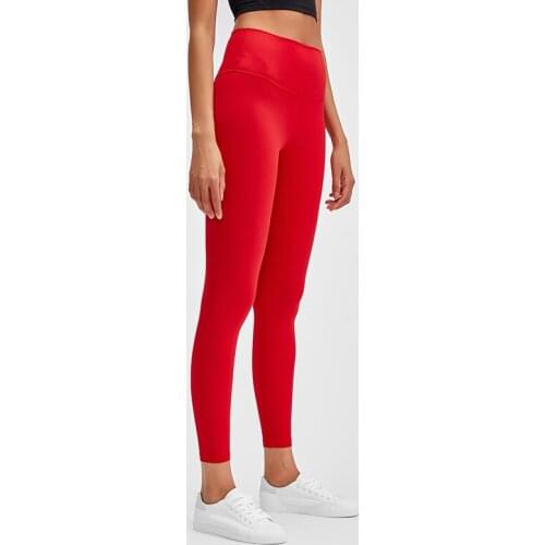 2021 New Naked Women Stretch Squat Anti-Trousers High Waist and Hip-lifting Running Tight Stretch Small Foot Exercise Trousers