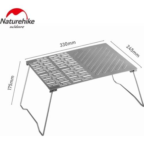 Naturehike Titanium Outdoor Baking Tray Ultralight Barbecue Plate Portable BBQ Fire Grill For Camping Hiking Picnic Travel