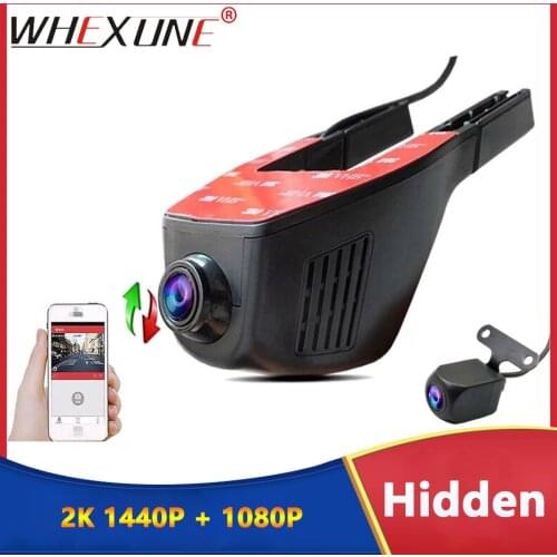 WHEXUNE WIFI Car DVR Novatek 96658 dual lens Dash Cam Registrator Digital Video Recorder Camera Full HD1080P Night Vision IMX323