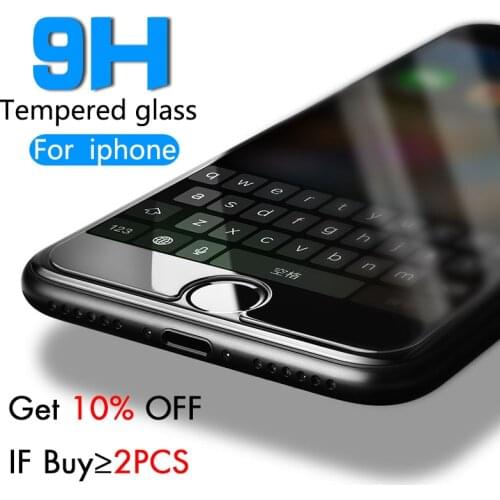 Tempered glass for iphone 7 plus 4 4S 5 5s se 6 6s plus 8 plus glass iphone 8 x screen Protector Protective glass on iphone 7 6