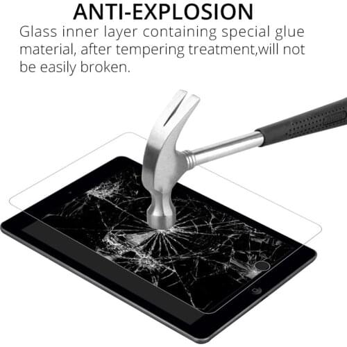 Tempered Glass Screen Protector for iPad 10.2 2019 7th 2018 6th 2017 5th Generation 5 6 9.7 Air 1 2 Pro 10.5 11 Mini 2 3 4