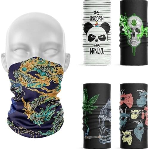 3D Printing Summer Womens Headscarf Outdoor Cycling Bicycle Mens Face Cover Bandana Neck Scarf Dustproof Hair Accessories