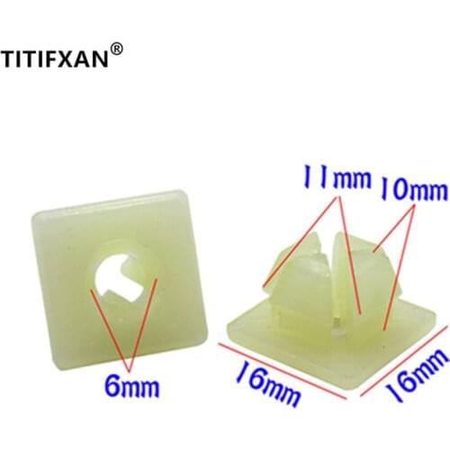 10PCS Car rear license plate self-tapping screw fast wire base rivet For Buick Excelle plastic fastener clip