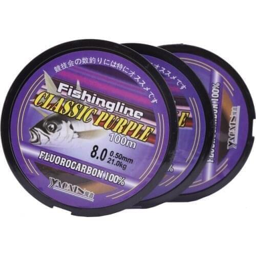 Fishing Line 100% transparent 200M fishing line purple Nylon Super Strong Nylon Not Fluorocarbon Tackle Non Fishing Line