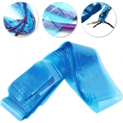 100Pcs Disposable Tattoo Machine Hook Line Protection Bag Clip Cord Sleeve Cover The clip sleeves of 100 tattoo machines can be