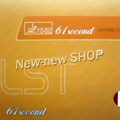 61second Lightning DS LST Pips-In Table Tennis PingPong Rubber with Sponge