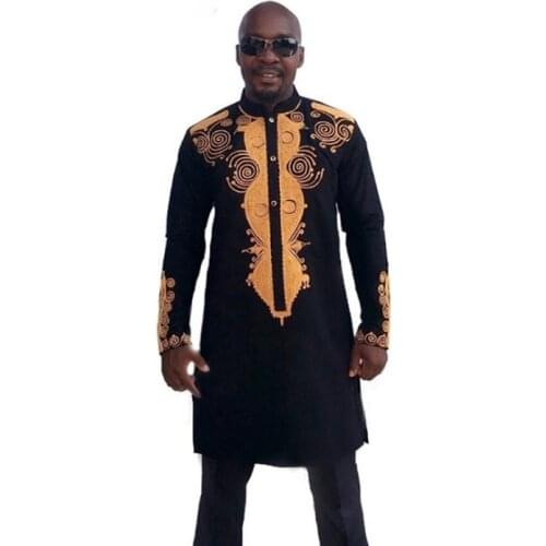 Africa Clothing African Dashiki Traditional Dashiki Maxi Man Shirt Men 2020 Brand New Ethnic Printed Long Line Arican Shirt Men