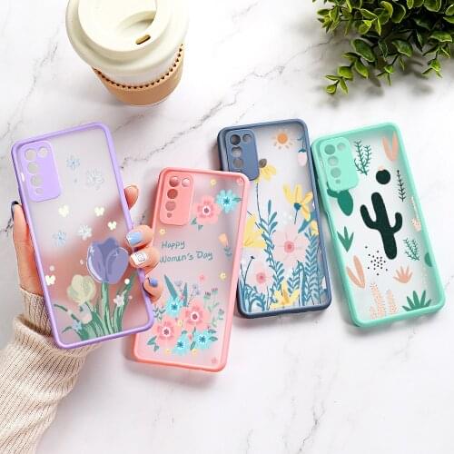 P Smart 2021 Case Cover For Fundas Huawei P30 Lite P20 Pro P40 Lite Y6p Y7A Y7p Y9 Prime 2019 Phone Cases Hard Matte TPU Bumper