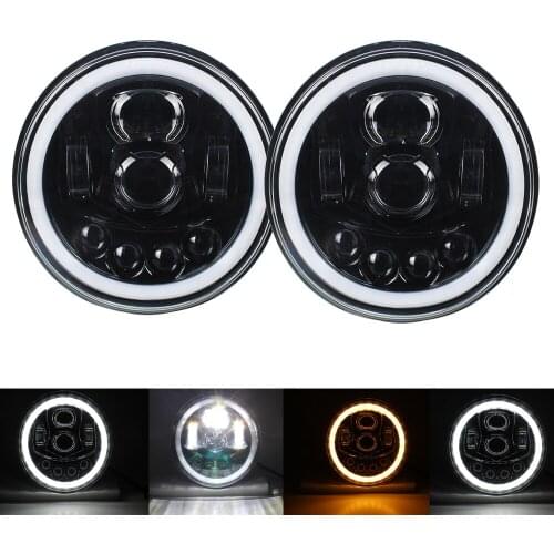 For Lada 4x4 urban Niva 7 inch LED Headlamp Projector 7 "LED Headlamp Light 7 Inch Motor For UAZ Hunter Suzuki Samura