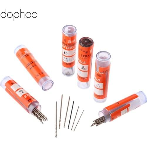 Dophee 60Pcs Twist Drill Bits HSS Drill Bit Micro Straight Shank Drilling Electric Drills Woodworking 0.5/0.6/0.7/0.8/0.9/1MM