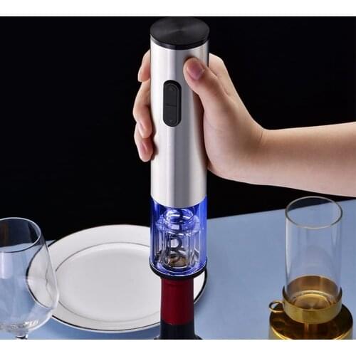 Stainless Steel Electric Wine Opener Rechargeable Cordless Automatic Wine Openers Electric Corkscrew Wine Bottle Openers