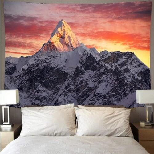 Nature Landscape Forest lake tapestries wall hanging beach towels Alpine Sun tapestry background cloth Home room decoration