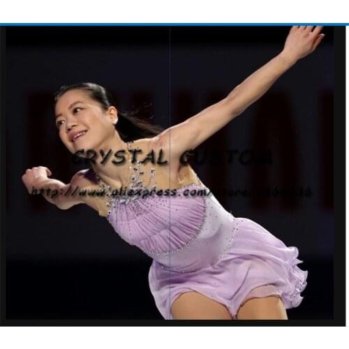 Crystal Custom Figure Skating Dresses Girls New Brand Ice Skating Dresses For Competition DR4553
