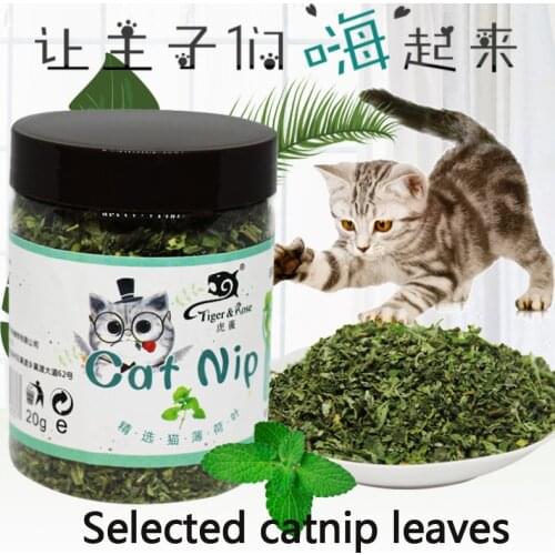 Catnip Grass Leaf Dry Filling Cat Snacks Catnip Cat Grassnip Draining Hair Ball Cleaning Oral Pet Supplies 280ml