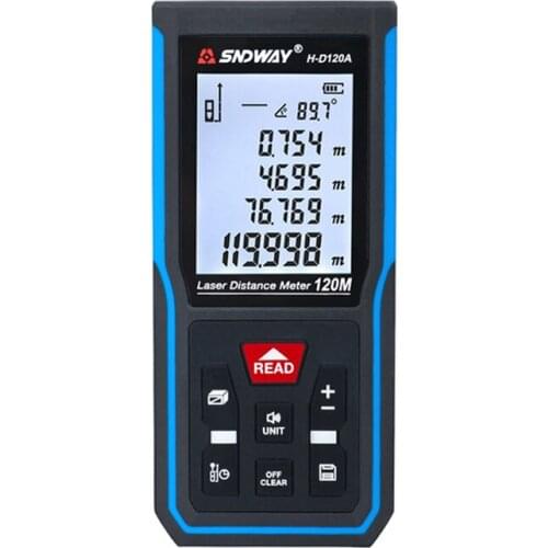 Laser Distance Meter Mini Rangefinder 120m laser range finder tape distance measurer build device ruler test tools