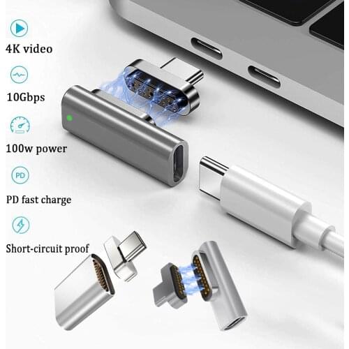 Magnetic USB C Adapter 20 Pins Type C Quick Charger Converter HDMI Connector Compatible MacBook Pro/Air/MoreLaptops Devices