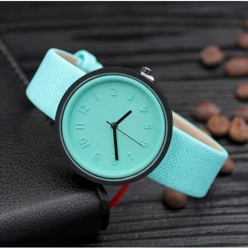 Fashion style of cloth super thick color quartz watches for men and women of foreign trade wholesale leisure female watches