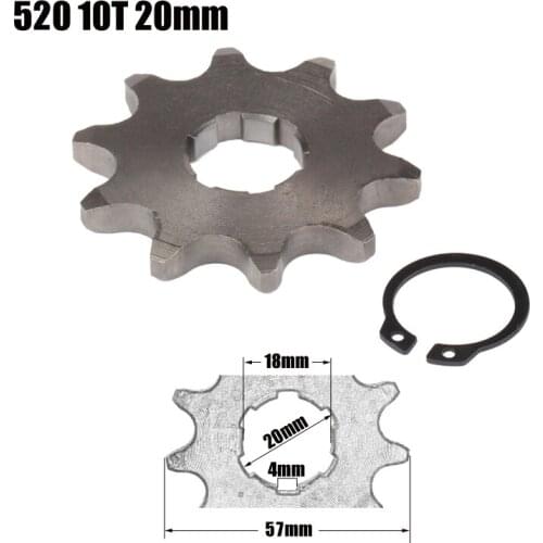 Motorcycle 520 20mm 10T Front Engine Sprocket For Honda Lifan ZongShen YCF ATV Quad Dirt Pit bike Buggy