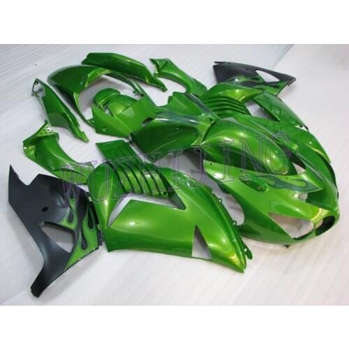 Bodywork for Kawasaki Zx14r 2009 Fairings for Kawasaki Zx14r 10 11 Pearl Green Fairing Kits ZZR 1400 2006 - 2011