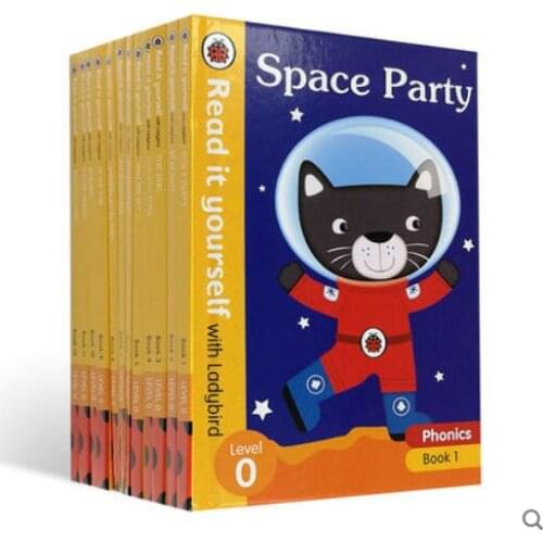 3-6 year 12 book/set Ladybird Read it yourself Level 0 Childrens English picture story books Graded reading Phonics series