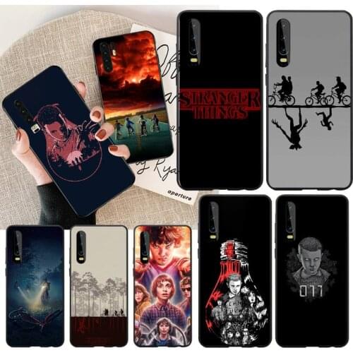 PENGHUWAN STRANGER THINGS Newly Arrived Black Cell Phone Case for Huawei P30 P20 P10 P9 P8 Mate 20 10 Pro Lite
