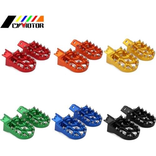 Motorcycle CNC Foot Pegs Footpegs Pedals Rests For CRF XR 50 70 110 Omp Demon X WPB Orion M2R Lucky MX Thumpsta