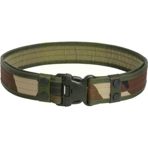 Military Tactical Belt Nylon Camo Army Belts Black Male Outdoor Me Molle Hunting R8J1 Belt 140CM Combat Training Survival B S1O3