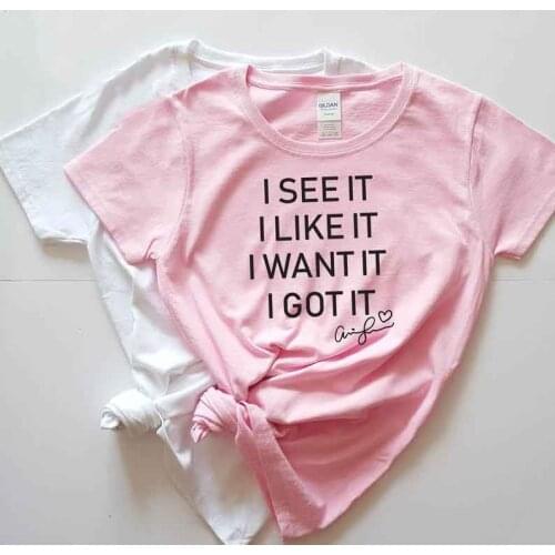 Skuggnas New Arrival I see it I like it I want it I got it T shirt Ariana Grande Seven rings No tears left to cry tshirts