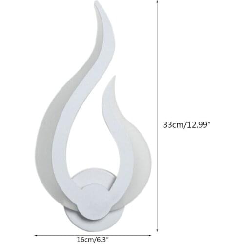 LED Light Modern Wall Lamp Acrylic Sconce 10W AC90-260V Flame Shape Indoor Bathroom Bedroom Living Room Hallway Art