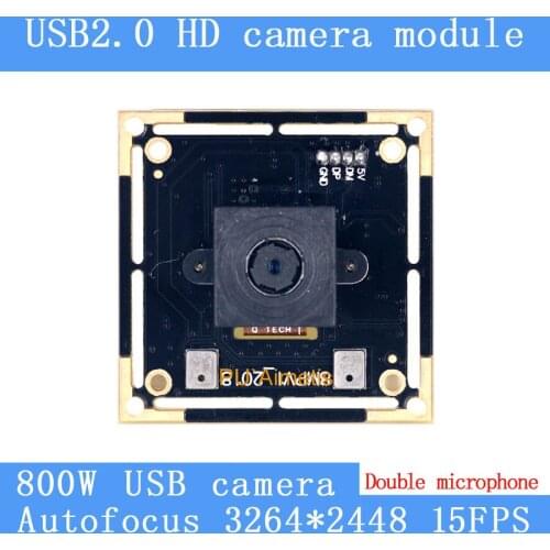 USB2.0 Mini CCTV Camera HD 800W SONY IMX179 industrial level near remote AF Autofocus USB camera module double support audio