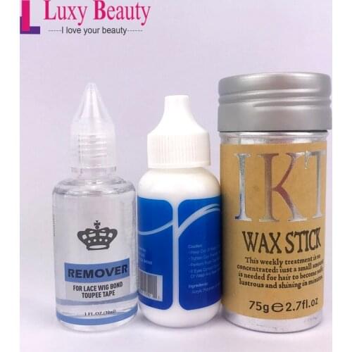 Wax stick for hair sryling 2.7oz Wig glue hair glue for lace wig glue wig lace front 38ml glue and wax stick hair bondling glue