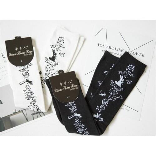 Women printed Stockings Sexy Over Knee Anime Accesories Lolita Socks B437