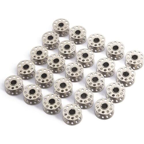10PCS Stainless Steel Metal Bobbins Spool Sewing Craft Tools Sewing Machine Bobbins Spool For Brother Singer