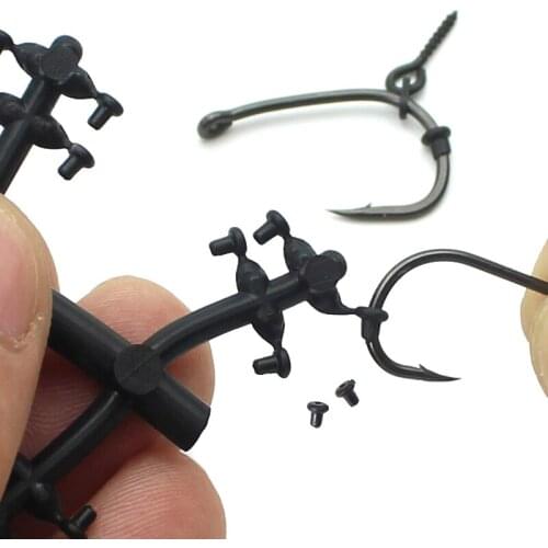 2Set=48PCS Carp Fishing Accessories Carp Hook Beads Micro Hook Stoppers Hook Stops Beads for Fishing Hair Rig Tackle Accessories