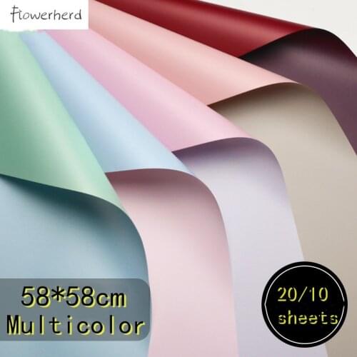 20/10pcs/lot DIY Flower Wrapping Paper Craft Paper Waterproof Padded Flower Packaging Bouquet Package Paper Florist Ouya Paper
