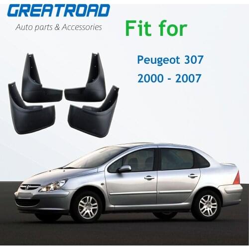 Car Mud Flaps Splash Guards Mudguard Mudflaps for Fenders Accessories For Peugeot 307 2000 2001 2002 2003 2004 2005 2006 2007