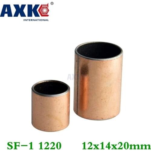 Axk 10pcs Sf-1 1220 12x14x20 Mm Self Lubricating Composite Bearing Bushing Sleeve Free Shipping Sf1