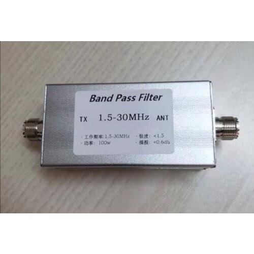 Free shipping BPF-1.5-30 Shortwave band pass filter 1.5-30MHz BPF improves radio interference immunity module sensor