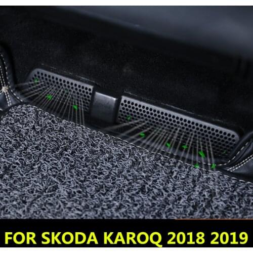 For SKODA KAROQ 2018 2019 Under Seat Air Vent Outlet Conditioning Protective Cove Interior decoration Accessories