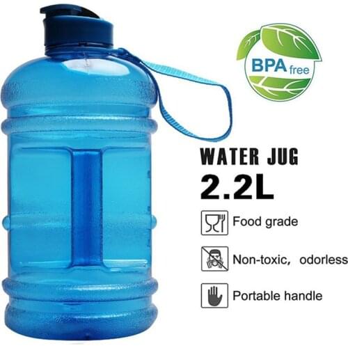 Embed Life 2.0L Large Capcity Water Bottle Bpa Free Shaker Protein Plastic Sport Water Bottles 70oz Gym Handgrip Fitness Kettle