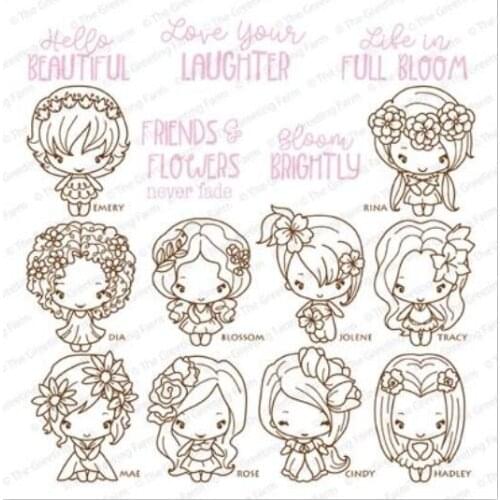 Expression girl Transparent Clear Silicone Stamp Seal DIY Scrapbooking photo Album Decorative A0740