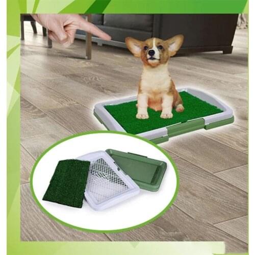Artificial Grass Bathroom Mat for Puppies and Small Pets- Portable Potty for Indoor and Outdoor Use Dog Pet Pott