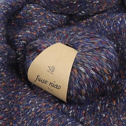 Colorful Point Alpaca Wool Ball Hand Woven DIY Medium Thick Scarf Thread Coat Sweater Thread