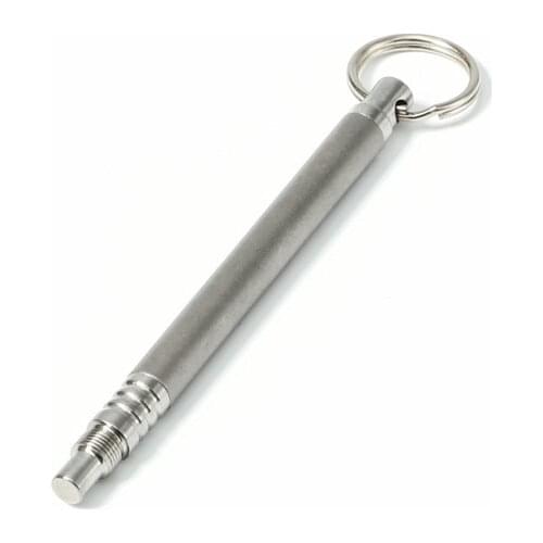 EDC GEAR Pure Titanium Waterproof Toothpick Multi-function Fruitpick+Holder/Case Reusable/Recyclable Outdoor Travel Kits