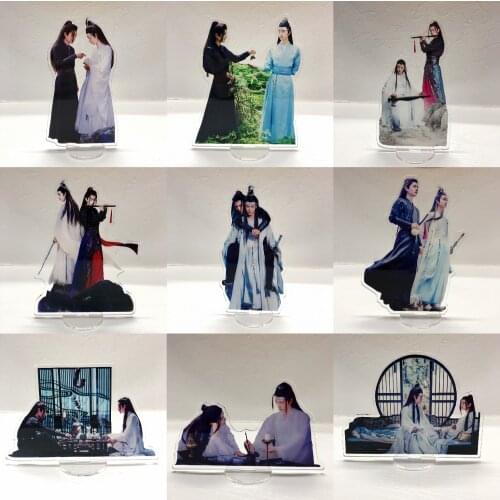 Anime The Untamed Xiao Zhan Wang Yibo Acrylic Stand Figure Model Plate Display Cosplay Cartoon Tabletop Decor Holiday Gifts Toys