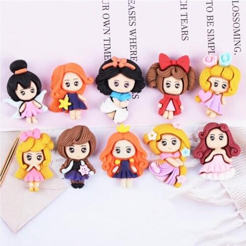 2021 New Coming Wholesale Resin Button Carton Princess Buttons 10 Different Style U Pick 100Pcs/Lot