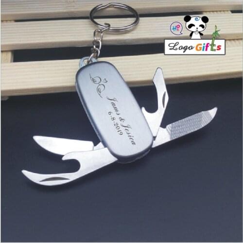 Cute camp outdoor Knife Pare cutter Foldable key chain tool 10pcs a lot custom free with your logo text nice wedding gifts