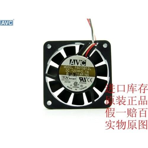 Original For AVC F6015B12L 6CM motherboard fan 6015 60mm 6cm DC 12V 0.1A axial cooling fan