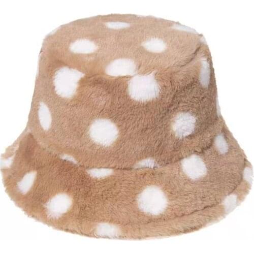 New Winter Warm Fisherman Hat Panama Faux Fur Bucket Hats Outdoor Men Women Fashion Bucket Caps Fashion Hip Hop Gorros Bob Hats